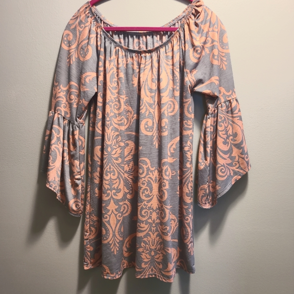 Pink And Gray Tunic